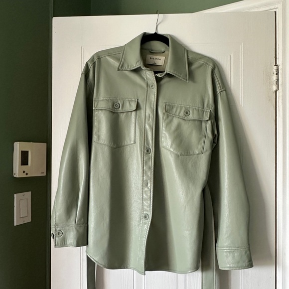 Aritzia Babaton Faux Leather Shirt Jacket - Picture 3 of 3
